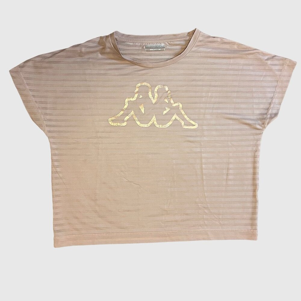Kappa Women's Mesh Athletic Short Sleeve - Soft Pink - Medium - Picture 2 of 4